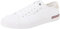 Tommy Hilfiger Sneaker con Suela Vulcanizada Hombre Core Corporate Canvas Low Top, Blanco (White), 46