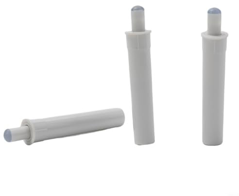 Schranktür-Dämpfer Puffer-Set, Geräuschreduzierung, schützt Möbel und Böden, ABS-Kunststoff, grau/weiß, 10 Stück (weiß)