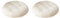 2er-Set Runden Plüsch Stuhlkissen 26x26 cm Sitzkissen Gefüllt, Memory Foam Kissen, Outdoor Gartenstuhlkissen, Garten Sitzpolster Set für Rattanstühle, Outdoor Stuhlauflage, 2er Set Weiß