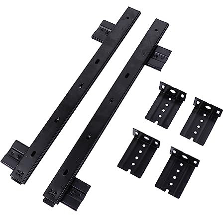 NUOBESTY Keyboard Drawer Slide Rails Under Desk Computer Drawer Track Runners Pair for Office Desk Keyboard Tray Sliding