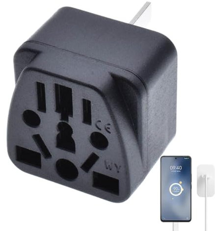 Generic Adaptador De Enchufe Internacional De 3 Clavijas De Nueva Zelanda | Adaptador De Pared 250V10A para Viajar En China, Australia, Nueva Zelanda, Enchufe De Argentina