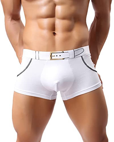 Herren Unterhosen Boxershorts Superweich Atmungsaktiv Boxer Briefs Ohne Kratzenden Zettel Unterwäsche Komfort Gittergewebe Shorts mit Bedruckt