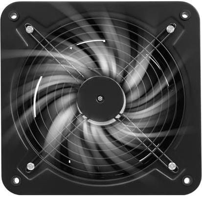 ROGONPDK 300mm Abluftventilator | Super Luftmenge 2677m³/h Industrielle Wandventilator | Axialventilator Wand Geräuscharm Rohrlüfter für Keller Garage Attic Belüftung und Kühlung