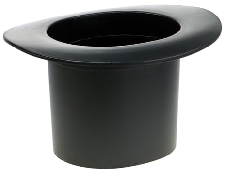 Floristik24 Zylinder Schwarz Pflanzgefäß Silvesterdeko Übertopf Zaubererhut 16cm Deko Blumentopf
