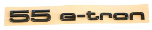 Audi 4K0853744BT94 Schriftzug 55 e-tron Aufkleber Sticker Emblem Logo, selbstklebend, schwarz