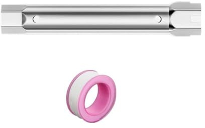 Clé à tuyau réglable pour installation de vidange et de robinet, 23-27 mm et 34-40 mm, double taille, construction en acier avec finition galvanisée, outil de réparation non endommageant pour les