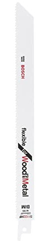 Bosch Professional Coffret de 25 lame de scie sabre S 1122 HF Flexible for Wood and Metal (longueur 225 mm, accessoires pour scie sabre)