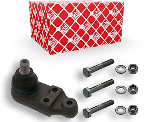 febi bilstein 10161 Traggelenk mit Schrauben, Unterlegscheiben und Sicherungsmuttern, 1 Stück | Kompatibel mit: FORD TRANSIT Bus, TRANSIT Kasten, TRANSIT Pritsche/Fahrgestell