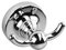 Croydex Glue-Fix Worcester Double Robe Hook, Easy Fit No Drilling No Tools