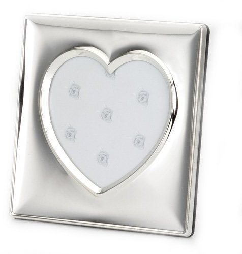 Bilderrahmen Herz Silber Metall 13,5 cm