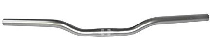 Lenkerbügel Ergotec City Stahl, Ø 25,4mm, 620mm, Alu-Look, 14° (1 Stück)