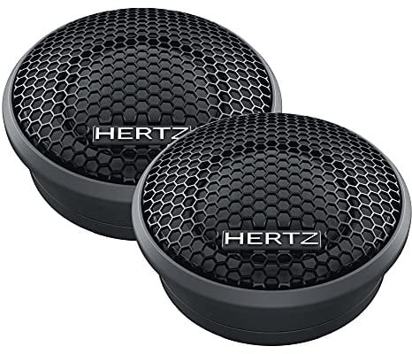 Hertz MP 25.3 – Coppia di tweeter da 25mm con magnete al neodimio per auto, 120W Peak, cupola Tetolon e camera posteriore smorzata per estensione in alta frequenza