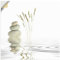 ARTland Wanddeko Wandtattoo selbstklebende Vinylfolie 40x40 cm Asiatische Motive Wellness Zen Steine Asien Asiatisch T5VB