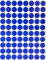 Farbcodierung Etiketten Blau 13mm runde Aufkleber – 1,3cm Klebepunkte 1200 Stück von Royal Green