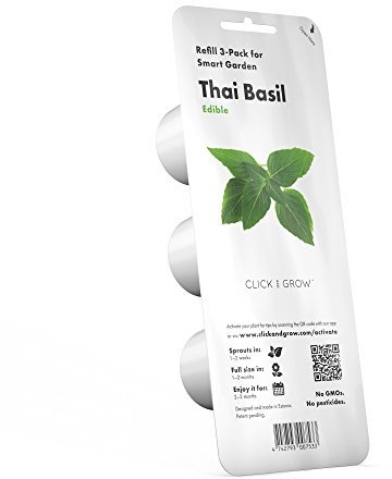Click & Grow Plant Pods, Thai Basilikum, Pflanzenkapseln für Smart Garden, 3er Pack