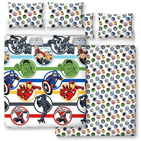 Marvel Avengers Double Duvet, Multi Coloured, 200 x 200cm