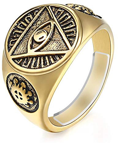 Feramox Taille de la bague de réglage pour courroie Anneaux Baguier invisible de réglage de coupe pour homme Large Anneaux (Plus Large que 3 mm)