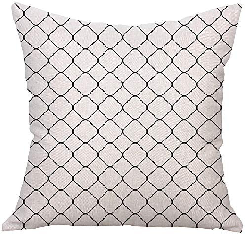 Xmiral Kissenbez黦e Quadratisches Kissenbezug Kissen Pillowcase Versteckter Rei遶erschluss(D)
