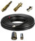 Rohrreinigungsschlauch Set 4-Teilig für Kärcher HD HDS und Andere mit Anschluss 1/8 AG : M22 x 1,5 IG & Bajonett-Adapter & Adapter Quick-Click & rotierende Rohrreinigungsdüse (45 Meter)