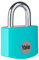 Yale - YE3B/25/112/1/TE Standardsicherheit 25mm Aluminium Vorhängeschloss - Teal - Offener Stahlbügel - 3 Schlüssel, Blaugrün