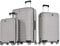 Probeetle by Eminent Koffer-Set Voyager XXI 3-teilig Hartschalenkoffer super leicht & robust 4 leise Doppelrollen Reisegepäck Grau
