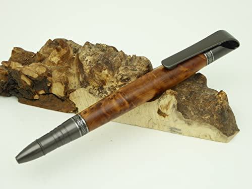 Schreibgerät-Unikat-Kugelschreiber Noble Twist Pen Thuja Maser Holz