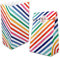 AUERVO 20PCS Paper Party Bags, Rainbow Stripe Kraft Paper Candy Bags, Grocery Goodie Gift Treat Bags With Thank You Stickers for Birthday Wedding Valentines' Day Sweets Gifts Favour 5 X 9