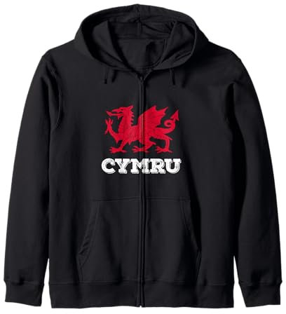 Wales 'Cymru' Welsh dragon proud te be Welsh Kapuzenjacke