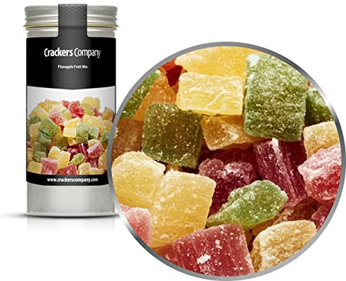 5 x 90g Vierfarbige Ananas Würfel vegetarisch vegan glutenfrei laktosefrei Premium