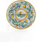 CEAR ceramiche - Assiette artisanale murale ornementale Ø cm 20 en céramique italienne sicilienne décorée et fabriquée à la main.