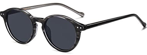 Acetat polarisierte trendige ovale Sonnenbrille für Männer Frauen mit getöntem Objektiv Johnny Depp Art Retro Eyewear