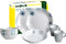 Brunner 0830143N.C7R Lot de 8 Vaisselle de Camping pour 2 Personnes, Thête-à-Tête Deep Sea,