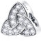 Keltische Dreifaltigkeit Knoten Charms, 925 Sterling Silber Unendlichkeit geknotete Irish Charms, Celtic Trinity Knot CZ Perlen, fit Pandora Irland Armband, Geschenke für Tante/St Patricks Day
