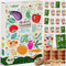 valeaf BIO Saatgut Adventskalender 2023 Gemüse Kräuter I 24x BIO Pflanzensamen Samen Adventskalender I Adventskalender Saatgut I Gemüsesamen Kräutersamen Adventskalender Garten I Saatgut Kalender