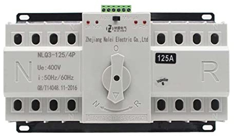 AHDFY 4P Double Puissance Inverseur De Sources,400V 63/80/100/125A Transfert Automatique Inverseur De Source Inverseur De Source pour La Lutte Contre Les Incendies, Les Aéroports,Hôpital,63A