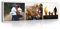 Ihr Foto auf Leinwand Panorama 145x45 cm - 1 Teilig Fotocollage 3 Fotos auf Leinwand - Leinwandbild Ihr eigenes Wandbild mit Wunschmotiv XXL Personalisiertes Leinwandbilder als Geschenk Kunstdruck