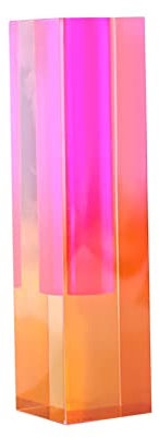 MagiDeal Acryl Blumenvase Blumentopf Blumenarrangements Tabletop Centerpieces Bud Vase für Hochzeit, rosa orange