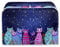Xoenoiee Colorful Cats Pattern Toaster Cover for 2 Slice Small Appliance - Organizer Bag for Bread Maker, Washable Oven Cover, S