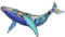 BAMAY Broche Requin en émail Bijoux d'été Alliage de Zinc Baleine Dauphin Animaux Marins Broches pour Femme Fille Cadeaux Echarpe Broches Charms (Broches Baleine Bleu)