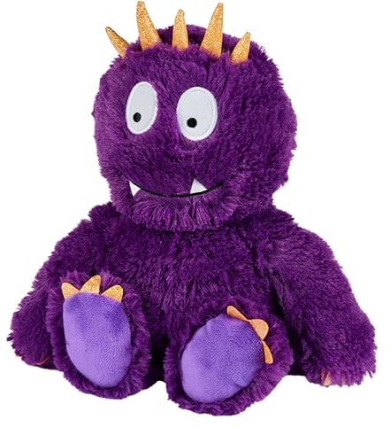 Warmies Plush Bright Purple Monster Microwavable Weighted Teddy with French Lavender Scent, Hot or Cold for Cool Relaxation and Warm Relief