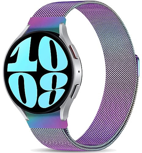 SUGARJAR Strap Compatible with Samsung Galaxy Watch 7/FE/6/5/4 40mm 44mm/Watch 6 Classic 43mm 47mm,Magnetic Metal Strap for Galaxy Watch 5 Pro 45mm/Watch 4 Classic 42mm 46mm