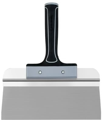 ROLLINGDOG 250mm Taping Knife - 10 inch Drywall Taping Knife,Threaded End Can be Attached to Extension Pole,Stainless Steel Blade,Ideal for Skimming and Smoothing Walls and Ceilings