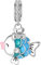 BIZK Fisch Charm-Anhänger für Armband 925 Sterling Silber Charm Bead Pendant für Europäische Armbänder und Halsketten