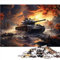 Puzzles für Panzer Tiger Panzer 1000 Teile Puzzle für Erwachsene Premium-Karton für Erwachsene Familie Weihnachtswunschliste mit Weihnachtsmann 1000 Stück (26 x 38 cm)