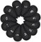 Golf Club Iron Head Covers, 12pcs GolfHeadcover set, Thick Synthetic Leather Golf' Iron Head Covers Set Fit All Brands Titleist, Callaway, Ping (Blcak)