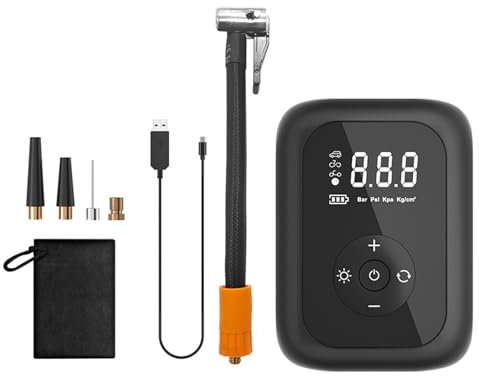 CÉLLOT Compresor Aire Portatil,150PSI Compresor Aire Coche, 6 modos, Recargable de 4000 mAh, Mini Compresor de Inflador Electrico