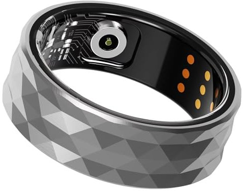 Smart Ring Pulsmesser Schrittzähler Android IOS Smartringe Herren Damen Herzfrequenz Fitness Tracker Ring IOS Schlaftracker Schlaf Tracker Smartring Fitnessring Fitnesstracker Schwarz Gold Silber