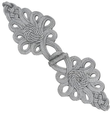 Jiqoe Chinesischer Verschlussknopf Strickjacke Outfit Nähen Übergroße Cheongsam Nähverschlüsse