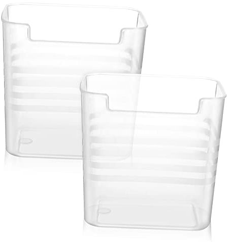 FUNOMOCYA 2St Lagerregal Gefrierschrank Organizer-Behälter für Kühlschranktüren Vorratsbehälter für Mini-Kühlschrank Kühlschrank-Organizer Organizer-Boxen Plastik