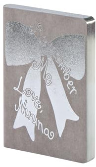 nuuna Notizbuch A6 | Finesse S - Memoires Limited Edition | 2,5 mm Punktraster | 176 Seiten | 120 g Premium-Papier | veganer Einband grau | nachhaltig produziert in Deutschland